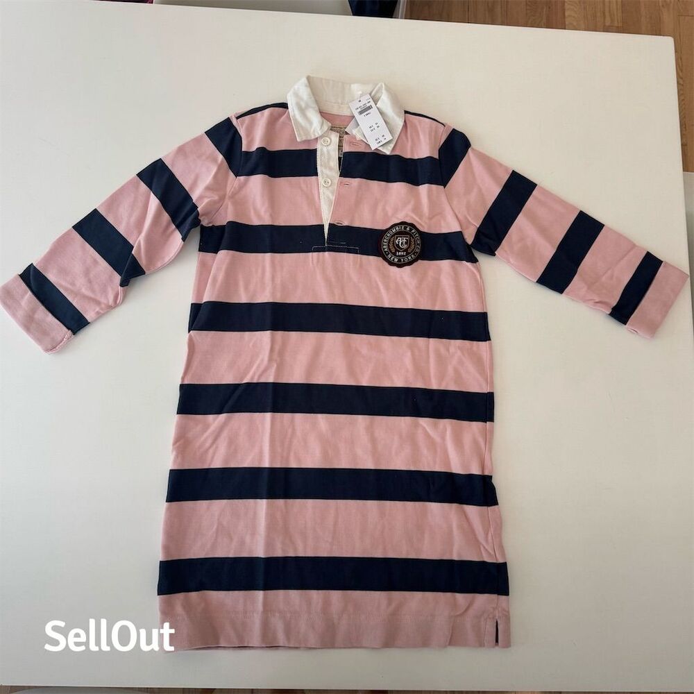 Abercrombie & Fitch Women's XS Long Sleeve Rugby Polo Dress Multicolor